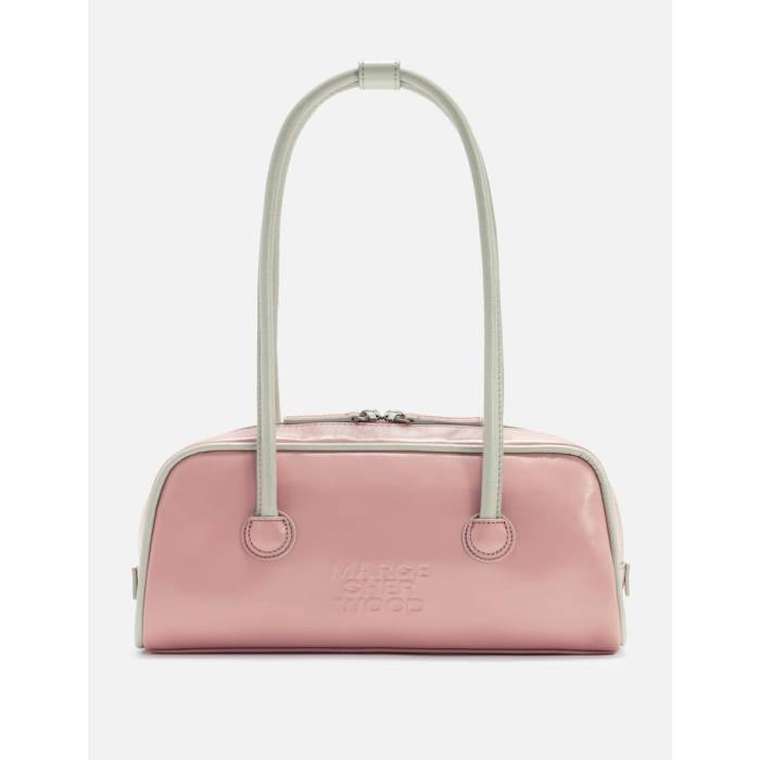 Margesherwood 【 Soft Boston Ew Piping Women Baby Pink/ Light Grey Crinkle 】 ボストン レディース pink ピンク 灰色 グレー