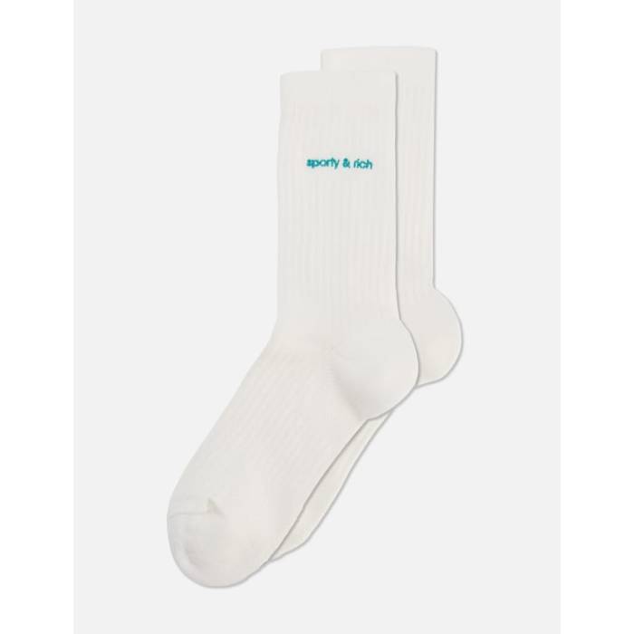 アディダス Adidas Originals 【 X Sporty & Rich Socks Women Off White 】 ソックス・靴下 レディース 白色 ホワイト