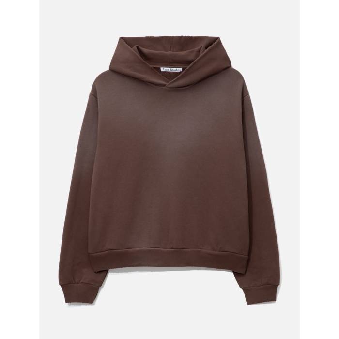 アクネストゥディオズ Acne Studios 【 Fleece Logo Hoodie Unisex Chocolate Brown 】 フリース ロゴタイプ フーディー パーカー ユニ一発やる 赤銅色 赤銅色