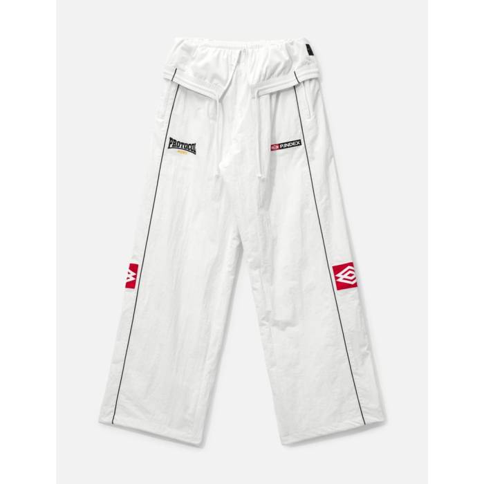 Protocol-Index 【 Folded Track Pants Men White 】 貨物自動車 メンズ 白いこと 白いこと