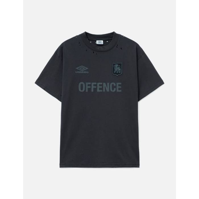 アンブロ Umbro 【 X Slam Jam Offence Defence T-Shirt Men Washed Black 】 ジャム プルオーバー メンズ 黒いこと 黒いこと