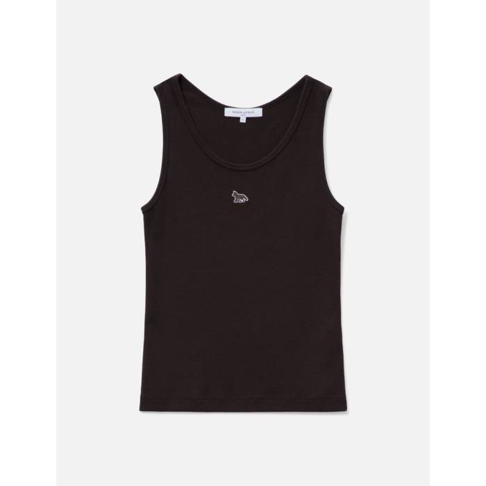 【 Baby Fox Ribbed Tank Top Women Ganache 】 稲荷 貯蔵タンクとっ始め レディース