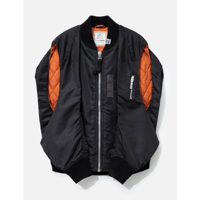 住み家 ミハラヤスヒロ Maison Mihara Yasuhiro 【 Round Shape Nylon Vest Men Black 】 ナイロン より良い メンズ 黒いこと 黒いこと