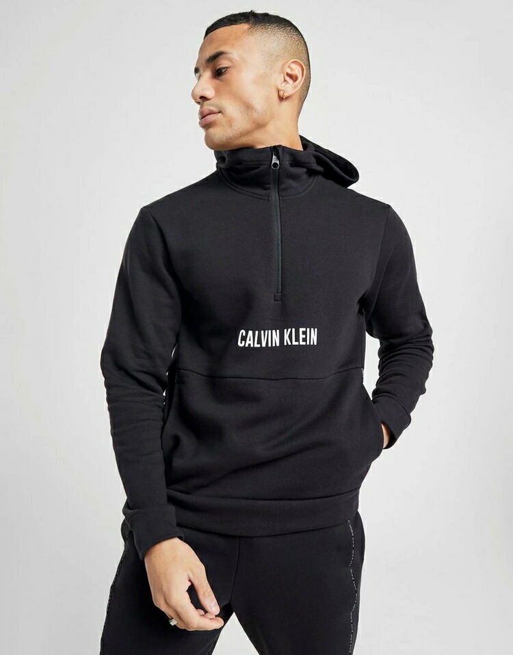 カルバンクライン Calvin Klein パフォーマンス Klein 黒 ブラック パーカー Black Calvin Calvin Klein Performance 1 4 Zip Hoodie メンズファッション トップス パーカー スニケスファッションブランド カジュアル ファッション ジャケット パーカー ベスト