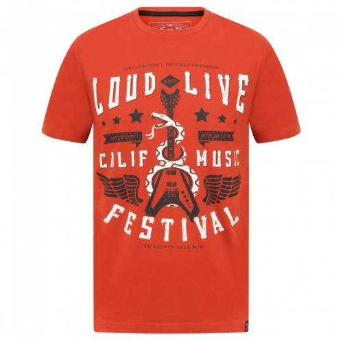 即発送可能 Tokyo Laundry Tシャツ 赤 レッド Red Tokyo Laundry Loud And Live Motif Cotton Tshirt In Ketchup メンズファッション トップス Tシャツ カットソー 数量は多 Carmangeriagodac Ro