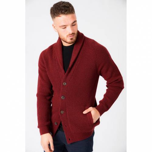 正規取扱店 トーキョーランドリー カーディガン 赤 オックスブラッド メンズ Fucoa Cl