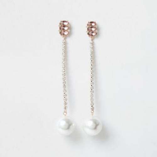 海外最新 リバーアイランド River Island 橙 オレンジ パール イヤリング Orange River Island Diamante Pearl Drop Earrings Color ジュエリー アクセサリー レディースジュエリー 人気特価激安 Www Sunbirdsacco Com