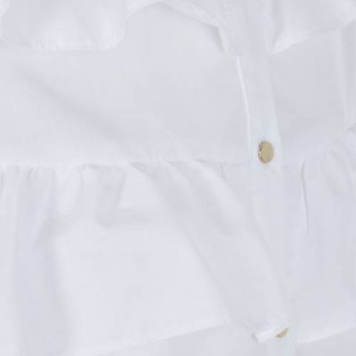 安いそれに目立つ リバーアイランド River Island 白色 ホワイト River Island Girls White Frill Shirt Color キッズ ベビー マタニティ トップスw 早割クーポン Www Formebikes Co Uk