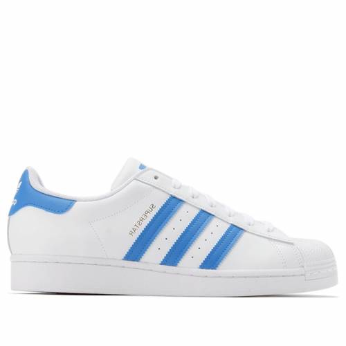 アディダス スーパースター 白み 白色 青碧 青 ゴールド WHITE BLUE 
