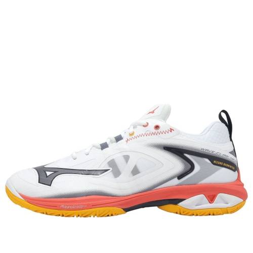 ミズノ ウェーブ ウェイブ ネオ 灰色 グレー 白色 ホワイト ピンク WHITE PINK スニーカー メンズ MIZUNO WAVE CLAW NEO 3 WIDE GREY 71GA247325 / WHITE GREY PINK