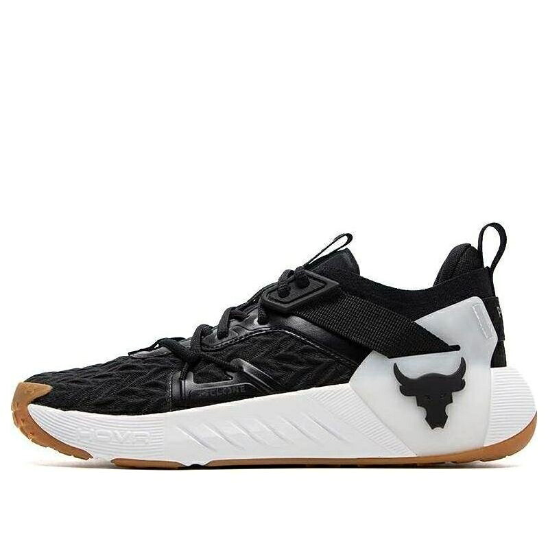黒色 ブラック 白色 ホワイト アンダーアーマー 'BLACK GUM' スニーカー メンズ UNDER ARMOUR UNDER ARMOUR PROJECT ROCK 6 3026534-001 / BLACK WHITE｜スニケス