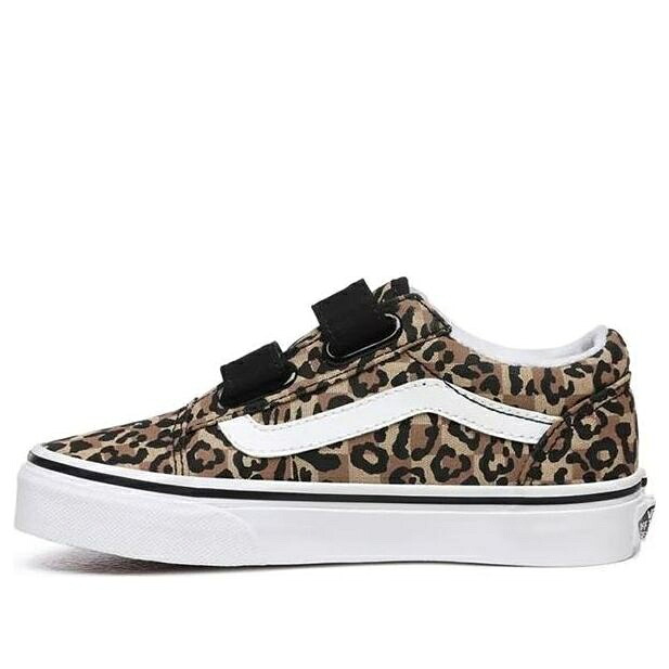 ヴァンズ バンズ ヒョウ柄 レオパード オールドスクール 'LEOPARD BLACK' ジュニア キッズ VANS (PS) OLD SKOOL ANIMAL CHECKERBOARD VN0A4BUVWKA / LEOPARD ベビー マタニティ スニーカー｜スニケス