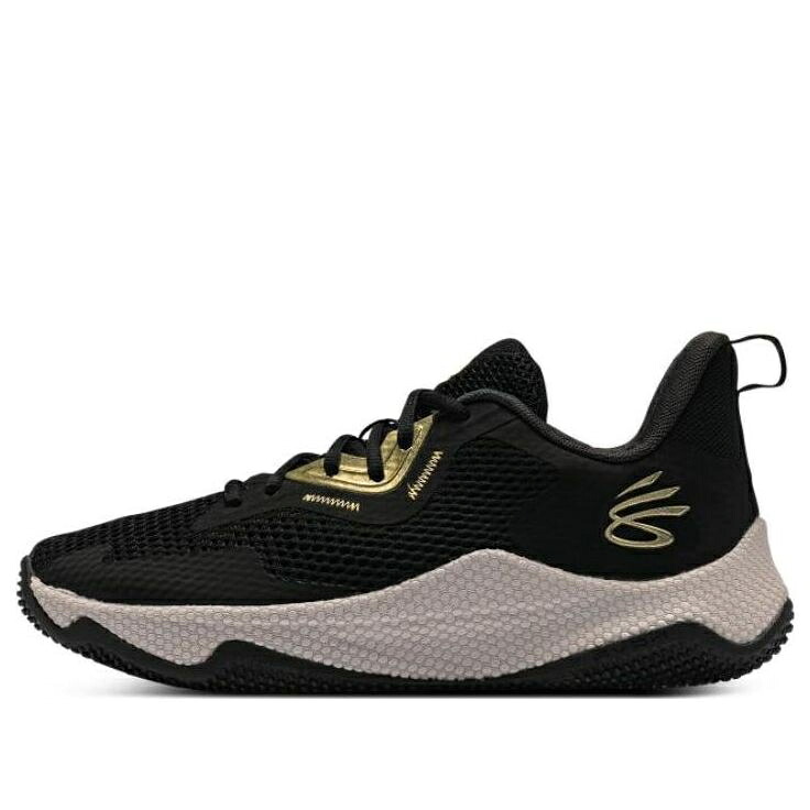 カリー 黒いこと 黒いこと ゴールド アンダーアーマー \u0027BLACK GOLD\u0027 スニーカー メンズ UNDER ARMOUR UNDER ARMOUR CURRY 3 HOVR SPLASH METALLIC 3026275-001 / BLACK METALLIC GOLD