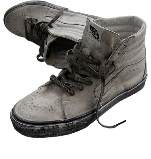 ヴァンズ バンズ 黒色 ブラック 白色 ホワイト 'DIRTY WHITE' スニーカー メンズ VANS OG STRESSED SK8-HIGH VN0007NSWWW / BLACK WHITE
