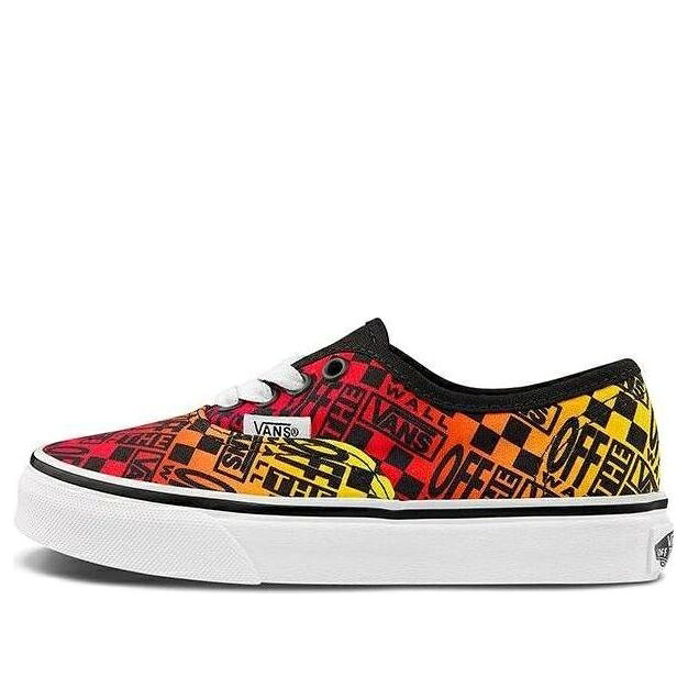 ヴァンズ バンズ オーセンティック 黒色 ブラック 赤 レッド 黄色 イエロー 'BLACK YELLOW' ジュニア キッズ VANS (PS) AUTHENTIC VN0A3UIV2N5 / BLACK RED YELLOW ベビー マタニティ スニーカー｜スニケス