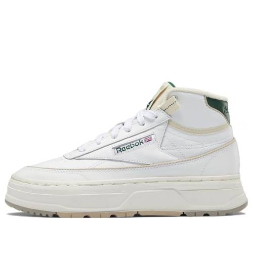 リーボック ミッド スニーカー 運動靴 白色 ホワイト 緑 グリーン 'WHITE GREEN' スニーカー レディース REEBOK (WMNS) MID GEO SHOES DARK GZ4936 / CLOUD WHITE CHALK DARK GREEN|スニケス