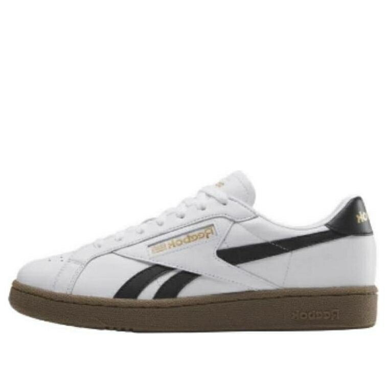 リーボック クラブ 黒色 ブラック 白色 ホワイト 茶色 ブラウン WHITE GUM スニーカー メンズ REEBOK CLUB C GROUNDS UK BLACK 100202325 / WHITE BLACK BROWN