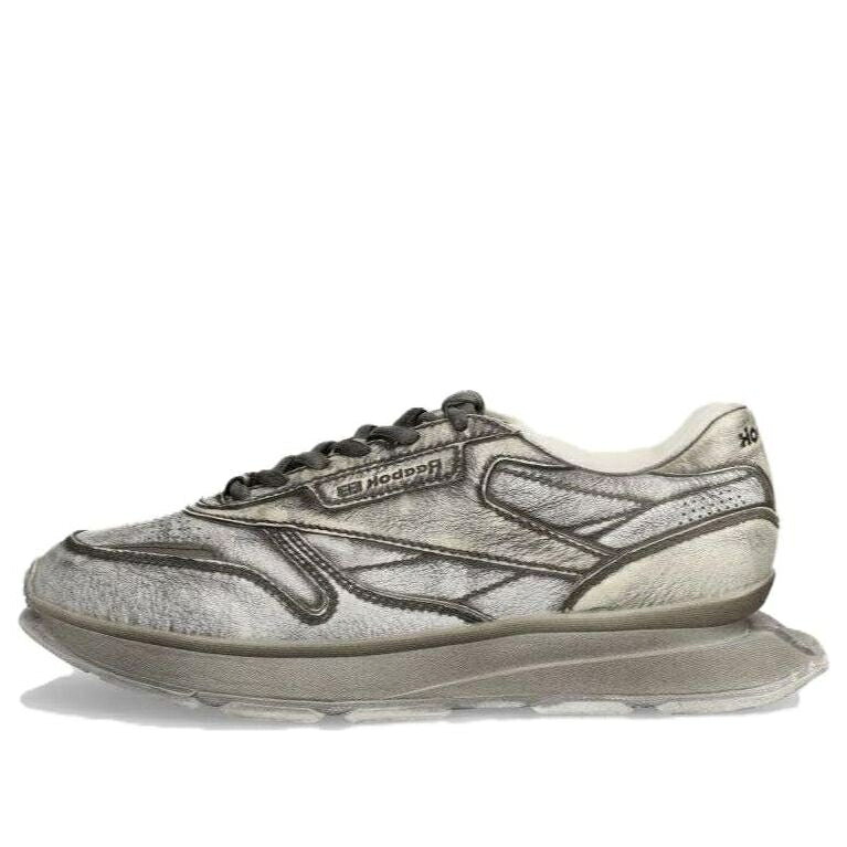 リーボック エルティーディー なめし革 薄墨色 薄墨色 \u0027GREY\u0027 スニーカー メンズ REEBOK LTD LEATHER SNEAKERS RMIA04CC99LEA0021000 / GREY