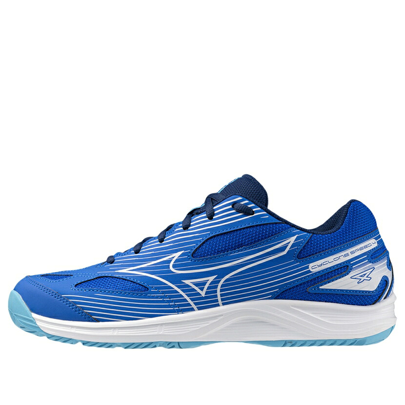 ミズノ 素早さ 青味 青み 白いこと 白いこと \u0027BLUE WHITE\u0027 スニーカー メンズ MIZUNO CYCLONE SPEED 4 V1GA238001 / BLUE WHITE