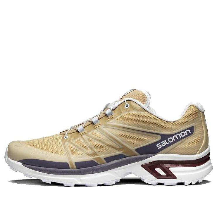 サロモン カーキ 紫 パープル 'BROWN PURPLE' スニーカー メンズ SALOMON SLAB XT-WINGS 2 ADV KHAKI 412513 / KHAKI PURPLE