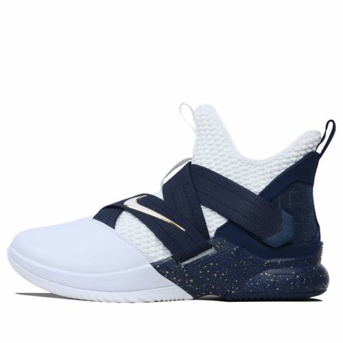 直営店限定 ナイキ レブロン ソルジャー バスケットボール 白色 ホワイト 青色 ブルー スニーカー メンズ Nike 12 Sfg Ep Basketball Shoes Sneakers White Blue ふるさと納税 Mobile Oporc Restaurant Com