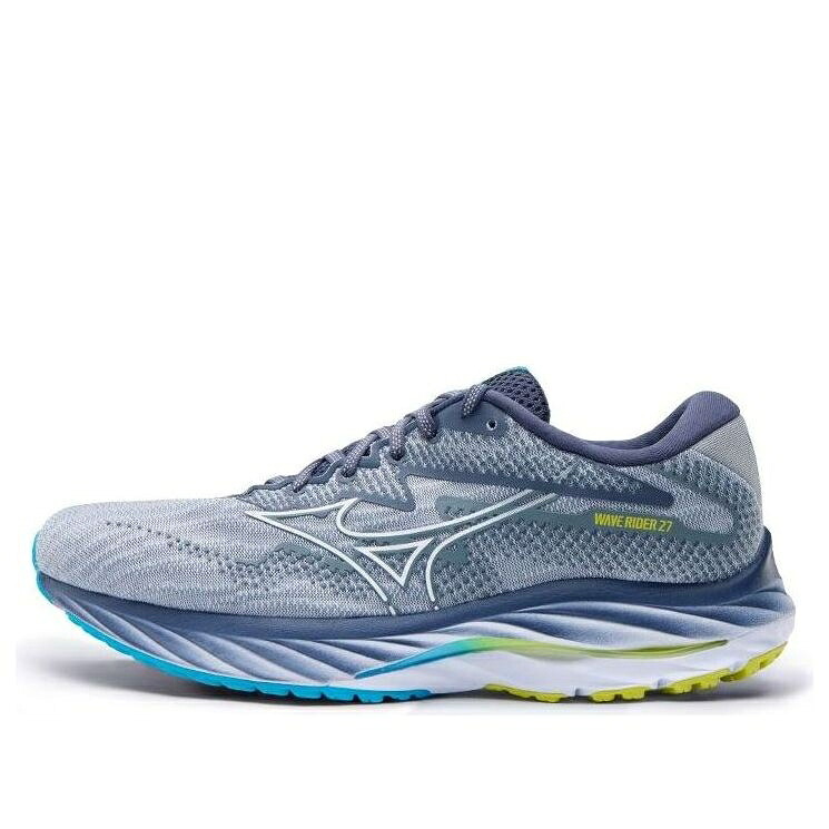 ミズノ 縮くれる ウェイブ 青み 青色 薄墨色 薄墨色 \u0027GREY BLUE\u0027 スニーカー メンズ MIZUNO WAVE RIDER 27 J1GC230301 / BLUE GREY