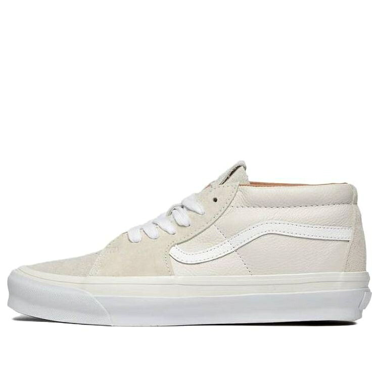 ヴァンズ バンズ ベージュ 皮膚軟化剤 白いこと 白いこと \u0027CREAM WHITE\u0027 スニーカー メンズ VANS SK8-MID LX OG BEIGE VN0A4BVCWHT / CREAM WHITE