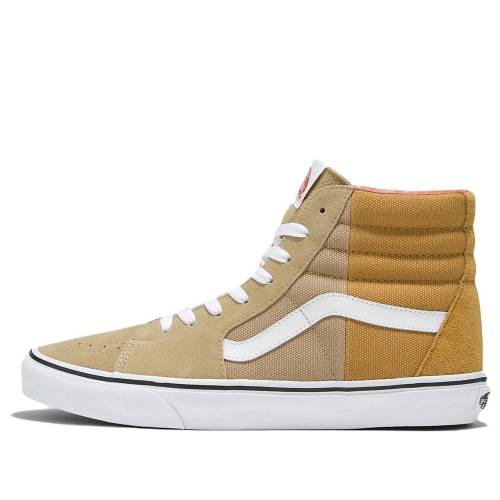 ヴァンズ バンズ 滑る御機嫌 ベージュ ゴールド \u0027BEIGE GOLD\u0027 スニーカー メンズ VANS SK8-HI SPLIT DUCK CANVAS VN0009QN448 / BEIGE GOLD
