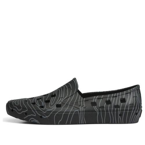 ヴァンズ バンズ ネイサン スリッポン スニーカー 運動靴 黒色 ブラック 'BLACK' スニーカー メンズ VANS X NATHAN FLORENCE SLIP-ON TRK SHOES VN0A5HF8N42 / BLACK|スニケス