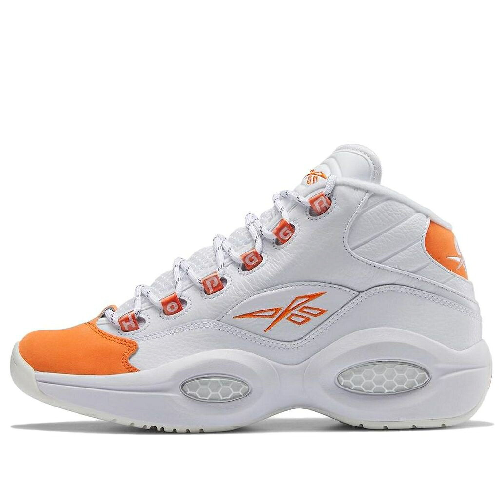 リーボック 問い合わせ ミッド 白いこと 白いこと 橙 オレンジ色 クエスチョンミッド \u0027ORANGE TOE\u0027 スニーカー メンズ REEBOK QUESTION MID 2023 HR1049 / WHITE ORANGE