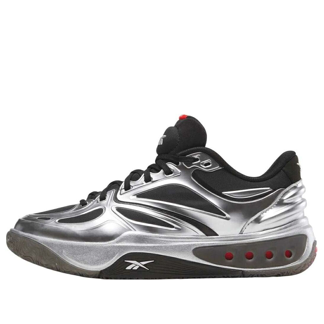 リーボック 黒色 ブラック 銀色 シルバー 白色 ホワイト 'SILVER BLACK' スニーカー メンズ REEBOK ENGINE A 100228150 / BLACK SILVER WHITE｜スニケス