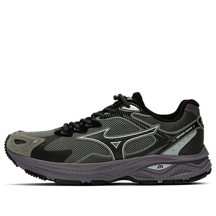ミズノ 薄墨色 薄墨色 しろがね色 しろがね色 \u0027DARK GREY\u0027 スニーカー メンズ MIZUNO RACER S D1GH243503 / DARK GREY SILVER