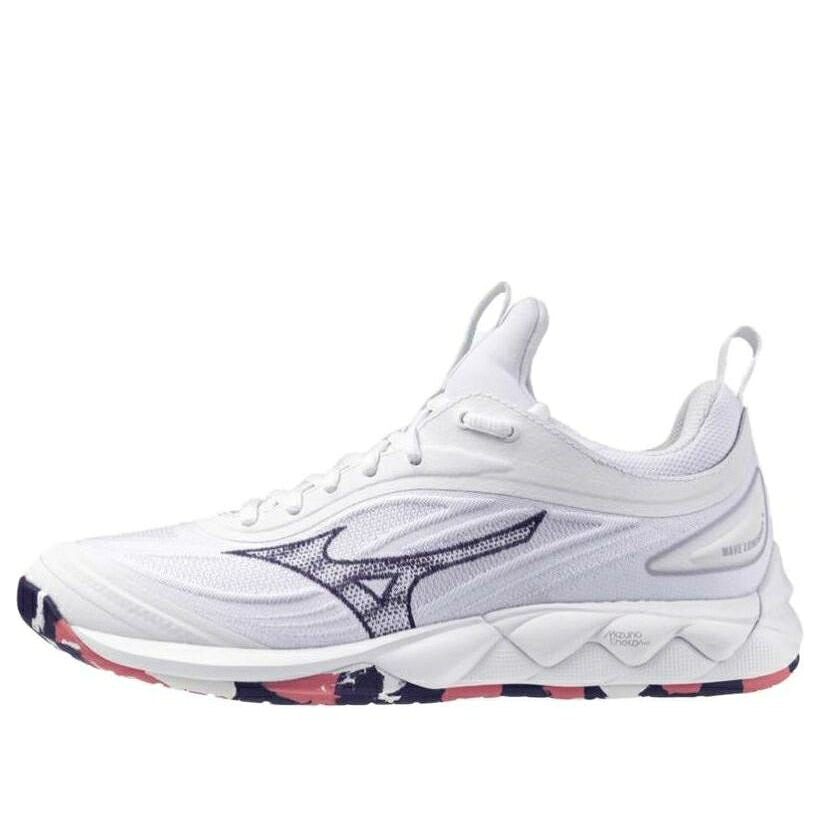ミズノ ウェーブ ウェイブ 白色 ホワイト 紺色 ネイビー 青色 ブルー 'WHITE BLUE' スニーカー レディース MIZUNO (WMNS) WAVE LUMINOUS 3 V1GC242020 / WHITE NAVY BLUE