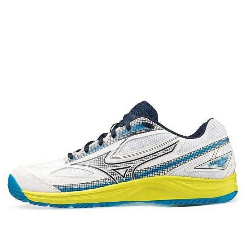ミズノ 黄味がかった 黄色 白いこと 白いこと 青味 青み \u0027WHITE BLUE\u0027 スニーカー メンズ MIZUNO BREAK SHOT YELLOW 61GA234015 / WHITE BLUE YELLOW