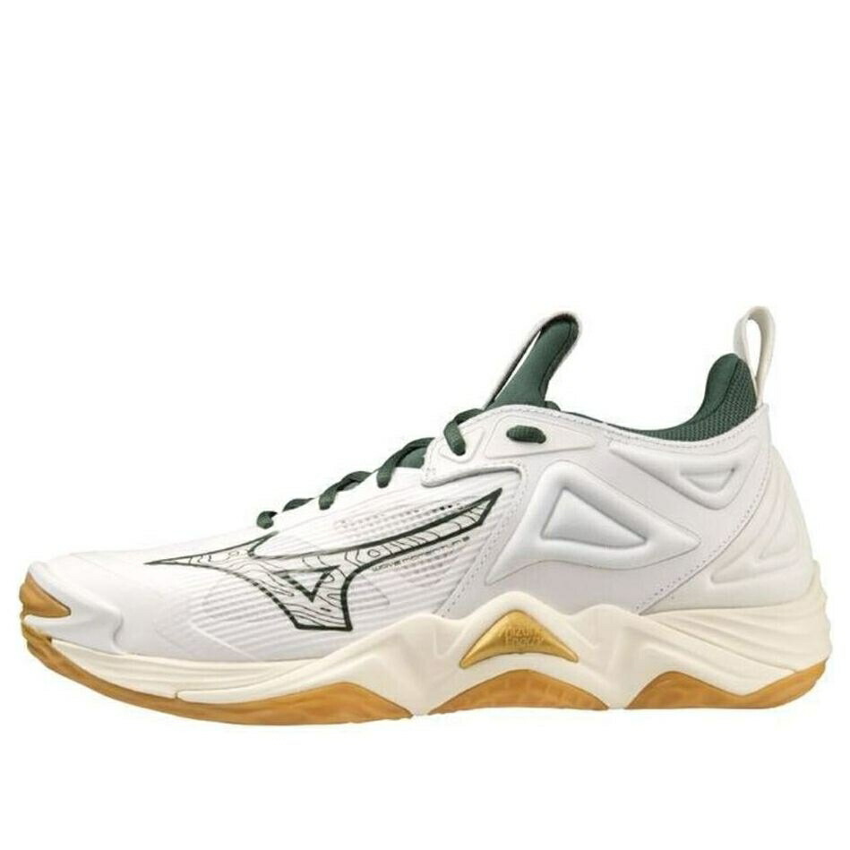 ミズノ ウェーブ ウェイブ 緑 グリーン 白色 ホワイト ゴールド WHITE GOLD スニーカー メンズ MIZUNO WAVE MOMENTUM 3 GREEN V1GA231244 / WHITE GREEN GOLD