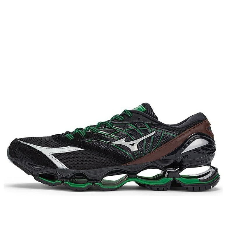 ミズノ ウェーブ ウェイブ プロフェシー 黒色 ブラック 緑 グリーン BLACK スニーカー メンズ MIZUNO X RANDOMEVENT WAVE PROPHECY LS D1GG230101 / BLACK GREEN