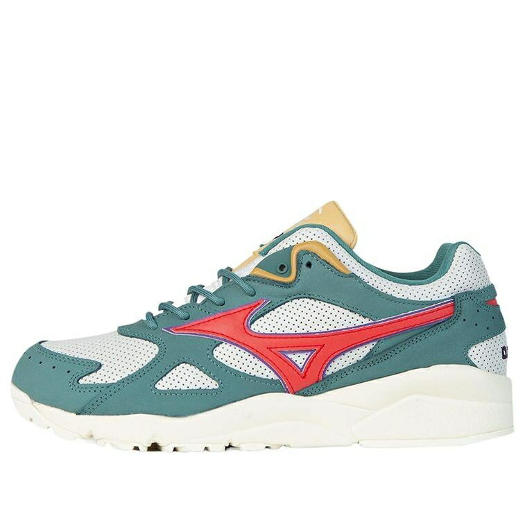 ミズノ スカイ アイボリー 赤 レッド 緑 グリーン GREEN IVORY スニーカー メンズ MIZUNO X PATTA SKY MEDAL D1GD211902 / IVORY RED GREEN