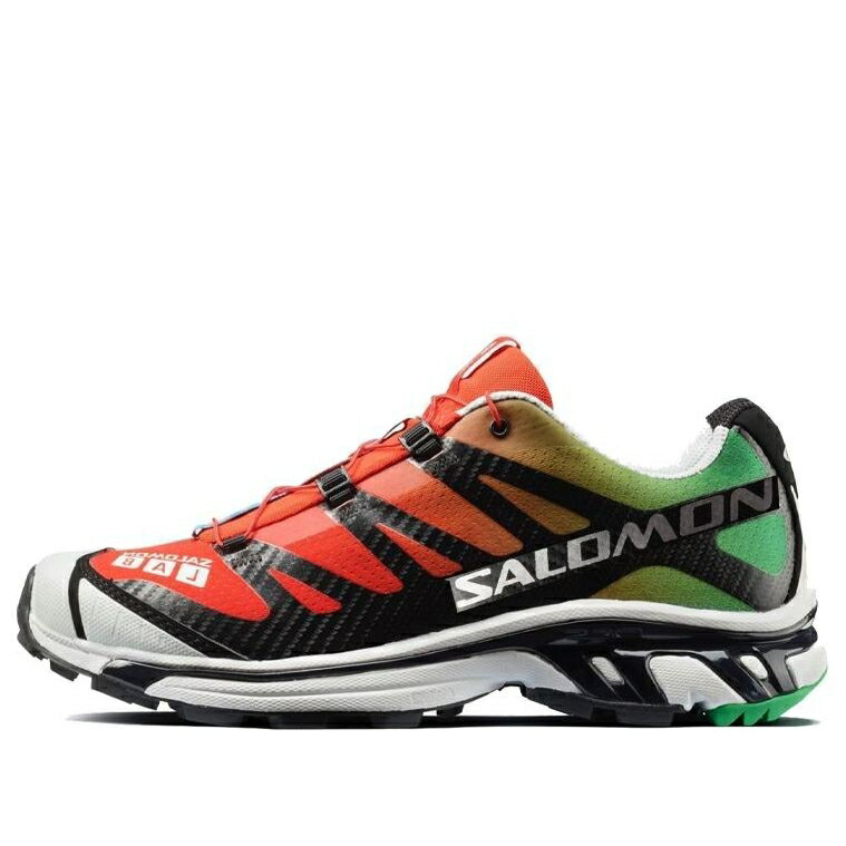 サロモン 黒色 ブラック 白色 ホワイト 'RED GREEN' スニーカー メンズ SALOMON X THE BROKEN ARM XT-4 BLACK 407016 / MULTICOLOR BLACK WHITE