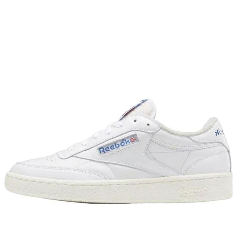 リーボック 野球クラブ ビンテージ ヴィンテージ 白いこと 白いこと 青味 青み \u0027WHITE BLUE\u0027 スニーカー メンズ REEBOK CLUB C 85 VINTAGE VECTOR 100007875 / FTWR WHITE CHALK VECTOR BLUE