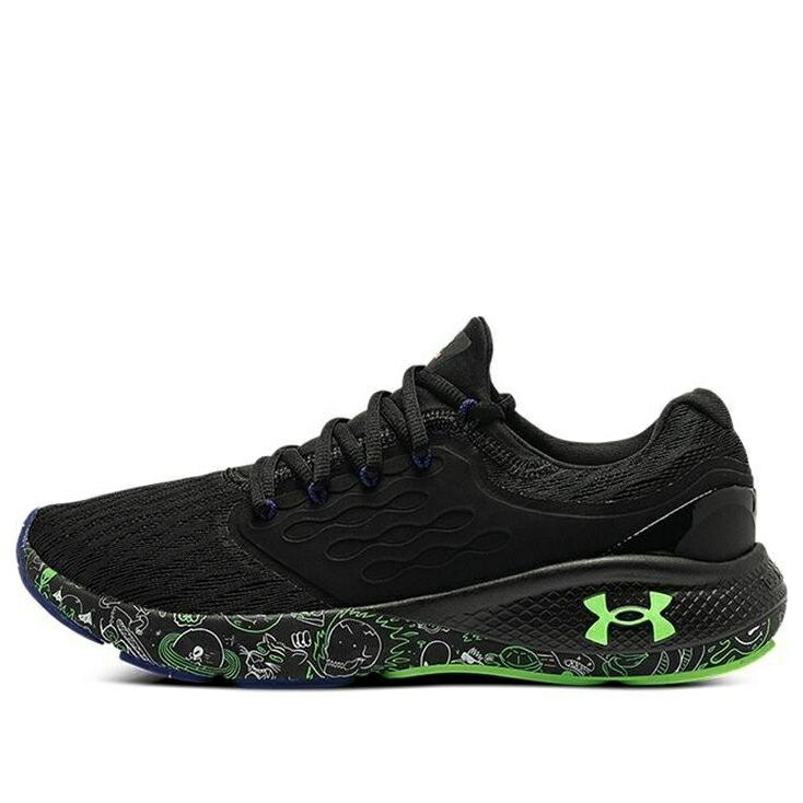 黒いこと 黒いこと 緑 緑であること アンダーアーマー \u0027BLACK\u0027 スニーカー メンズ UNDER ARMOUR UNDER ARMOUR CHARGED CUSHIONING FUN CN 3026450-001 / BLACK GREEN
