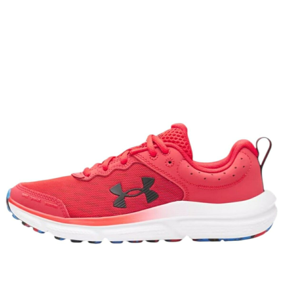 赤 レッド 青色 ブルー 黒色 ブラック アンダーアーマー 'RED BLACK' ジュニア キッズ UNDER ARMOUR (GS) UNDER ARMOUR ASSERT 10 AC 3026182-602 / RED BLUE ATLANTIS BLACK ベビー マタニティ スニーカー