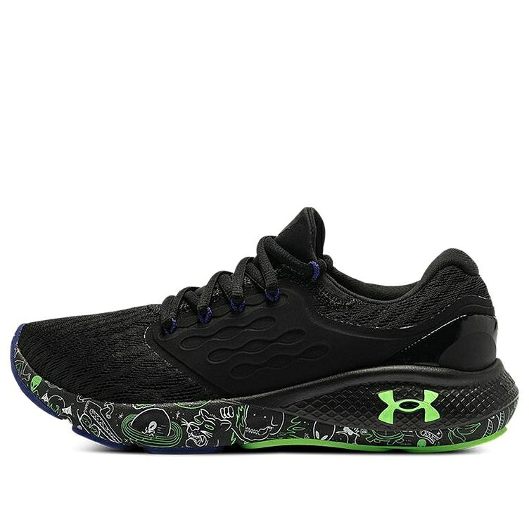 黒色 ブラック 緑 グリーン アンダーアーマー 'BLACK GREEN' スニーカー レディース UNDER ARMOUR (WMNS) UNDER ARMOUR CHARGED VANTAGE FUN CN VOLT 3026453-001 / BLACK VOLT GREEN｜スニケス