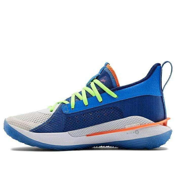 カリー 青色 ブルー アンダーアーマー 'SUPER SOAKER' ジュニア キッズ UNDER ARMOUR (GS) UNDER ARMOUR CURRY 7 BIG 3022113-404 / BLUE ベビー マタニティ スニーカー