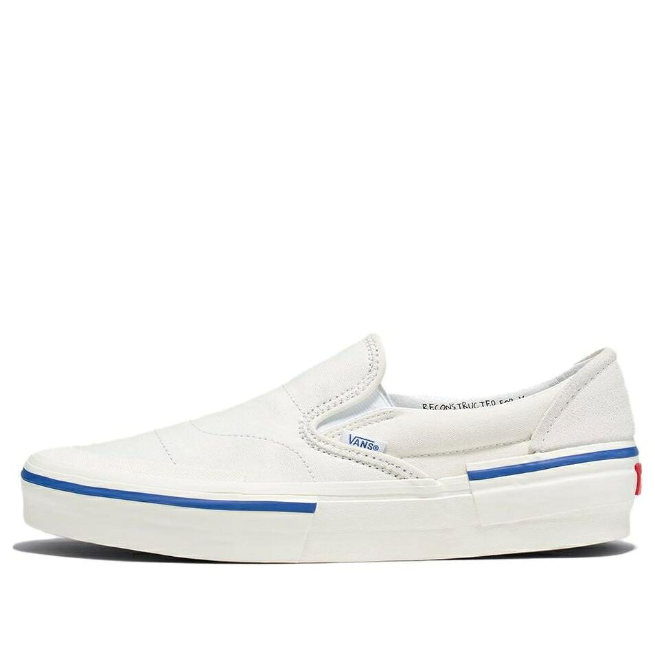 ヴァンズ バンズ 白いこと 白いこと 青碧 青色 \u0027WHITE\u0027 スニーカー メンズ VANS SK8-LOW RECONSTRUCT VN000BW4FS8 / WHITE BLUE 靴-スニーカー-メンズ靴