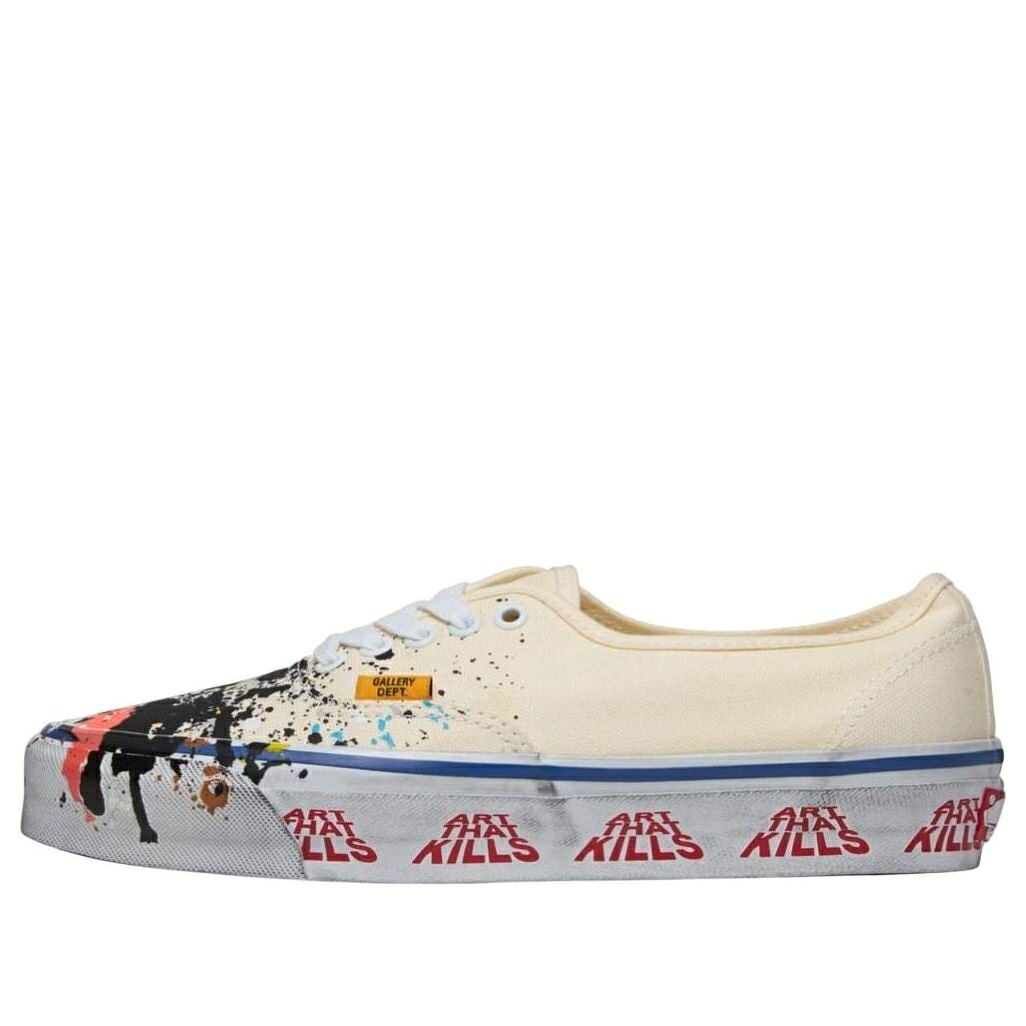 ヴァンズ バンズ オーセンティック 皮膚軟化剤 DEPT. \u0027ART KILLS\u0027 スニーカー メンズ VANS X GALLERY AUTHENTIC THAT VN000SJKEM2 / CREAM MULTI COLOR