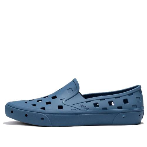 ヴァンズ バンズ スリッポン 黒いこと 黒いこと 青味 青色 \u0027BLUE\u0027 スニーカー メンズ VANS SLIP-ON TREK BLACK VN0A5HF8ZR8 / BLUE 靴-メンズ靴