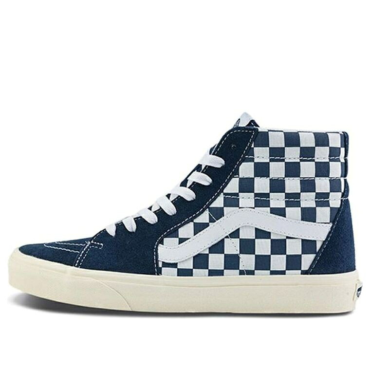 ヴァンズ バンズ 滑る御機嫌 お召しもの ブルース 白いこと 白いこと \u0027DRESS BLUES\u0027 スニーカー メンズ VANS CHECKERBOARD SK8-HI VN0A32QG4M0 / DRESS BLUES TRUE WHITE