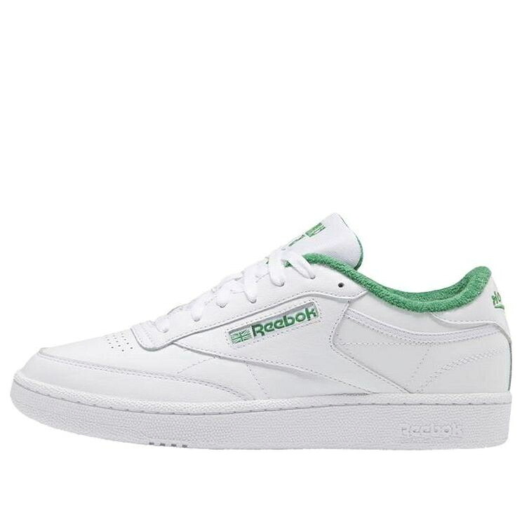 リーボック 野球クラブ 白いこと 白いこと 緑 緑であること \u0027MY IS\u0027 スニーカー メンズ REEBOK CLUB C 85 NAME IE9387 / FOOTWEAR WHITE GLEN GREEN SOLAR