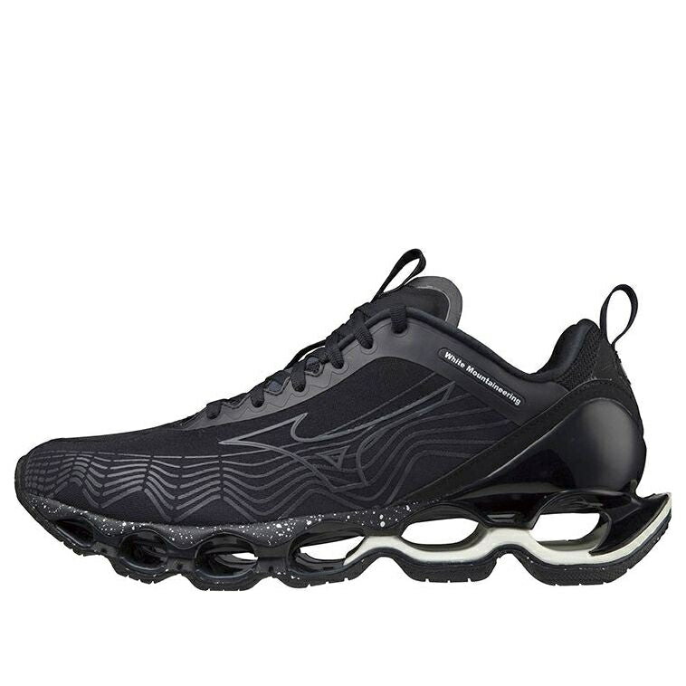 ミズノ ウェーブ ウェイブ プロフェシー 白色 ホワイト 黒色 ブラック 'BLACK' スニーカー メンズ MIZUNO WAVE PROPHECY X WHITE MOUNTAINEERING D1GD211801 / BLACK