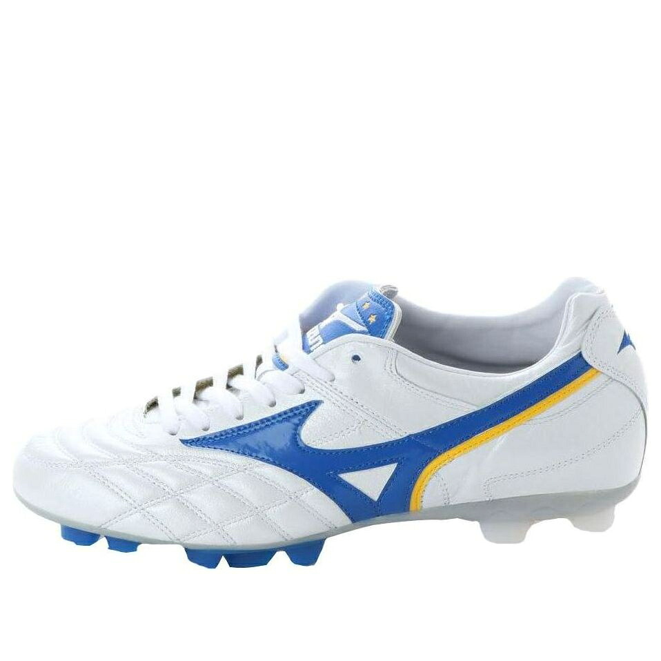 ミズノ ウェーブ ウェイブ レジェンド 白色 ホワイト 青色 ブルー 黄色 イエロー 'WHITE' スニーカー メンズ MIZUNO WAVE CUP LEGEND P1GA191919 / WHITE BLUE YELLOW|スニケス